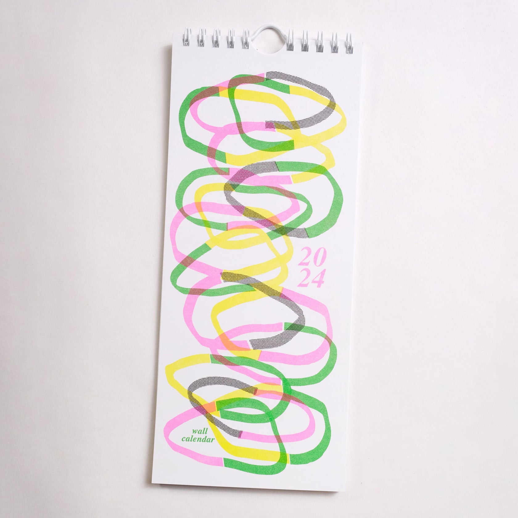 Mezzaluna Studio 2024 Risograph Wall Calendar