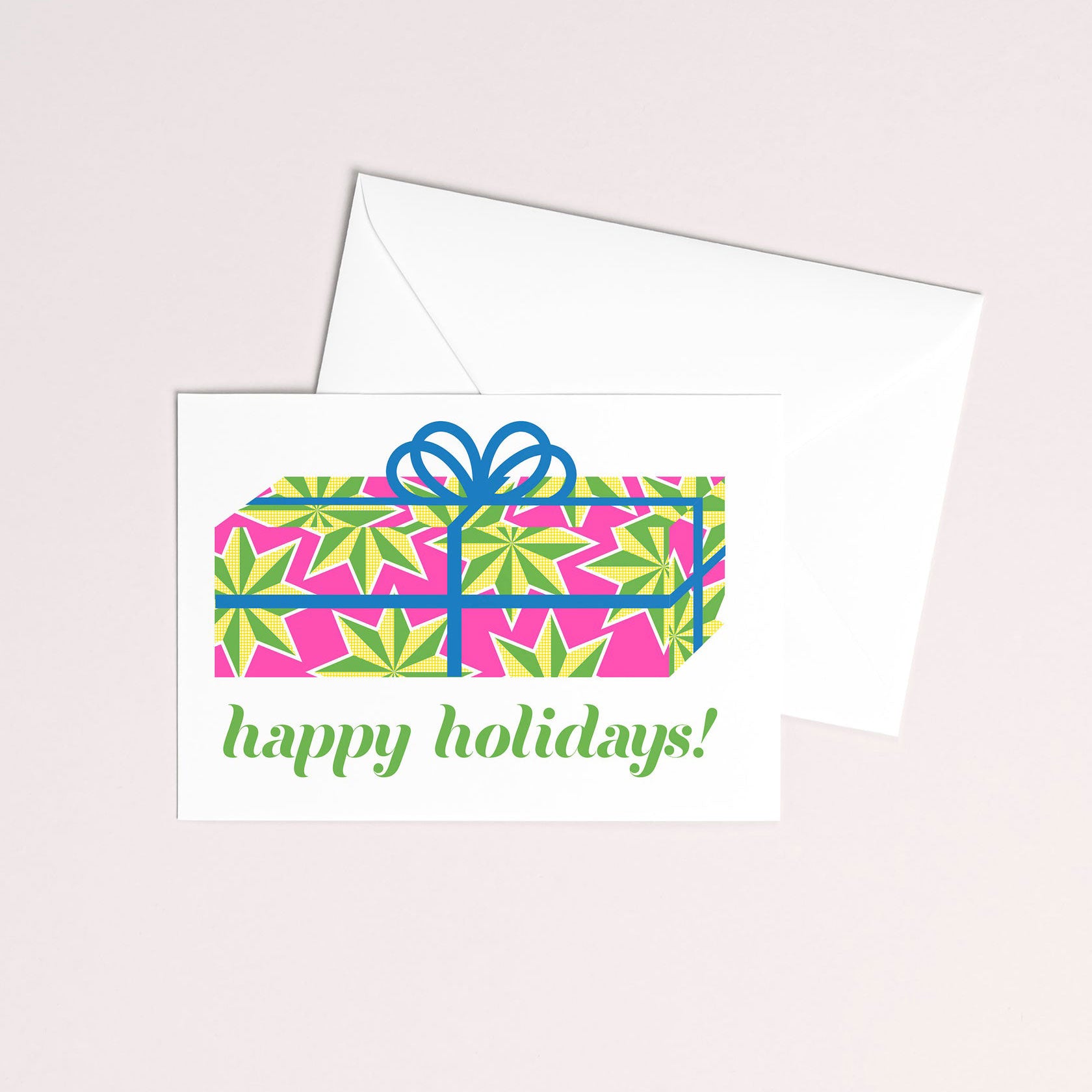 Mezzaluna Studio Risograph Holiday Greeting Card - Star Present