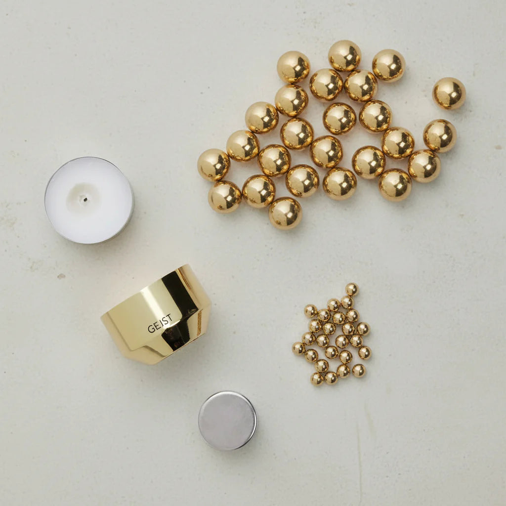 Gejst Molekyl tealight, brass