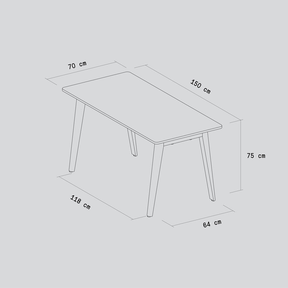 TIPTOE NEW MODERN desk - Venezia recycled plastic