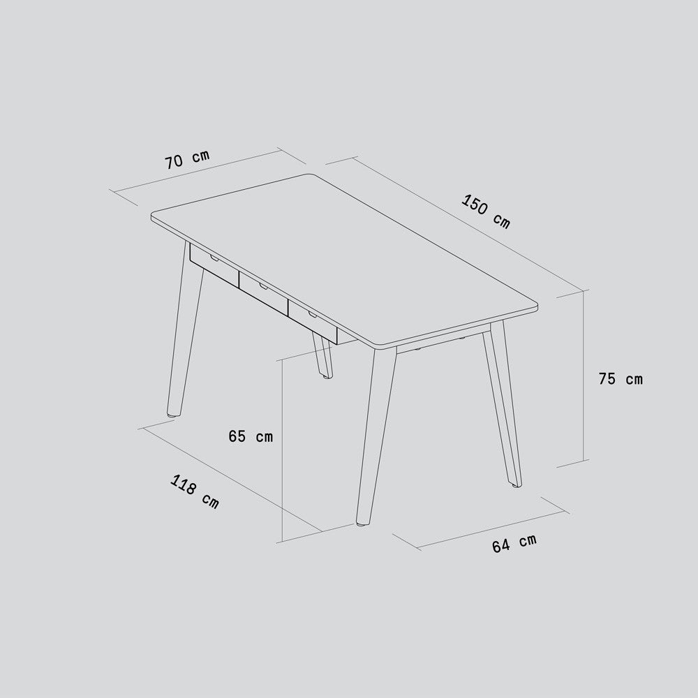 TIPTOE NEW MODERN desk - eco-certified wood
