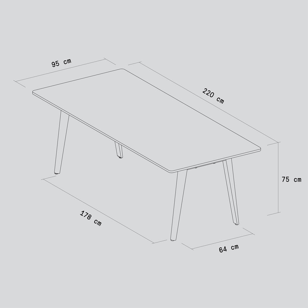 TIPTOE NEW MODERN dining table - eco-certified wood