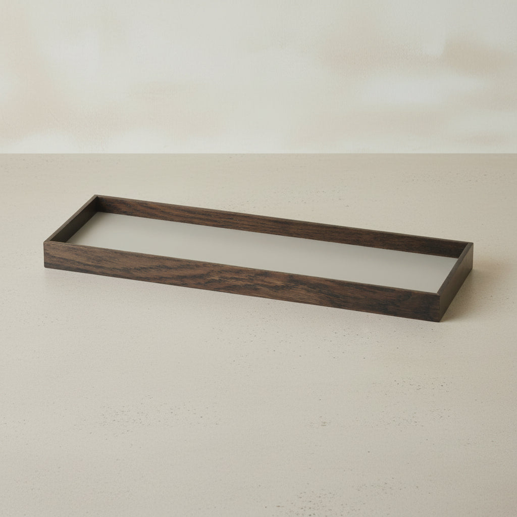Gejst Frame tray small, smoked oak/grey