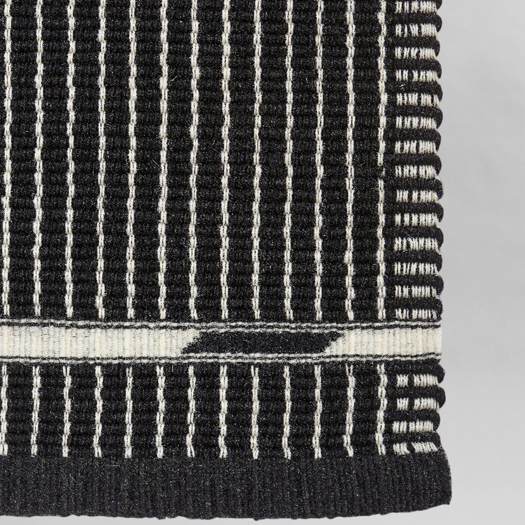 Vibeke Klint Rug VK-3, Black/Off-White