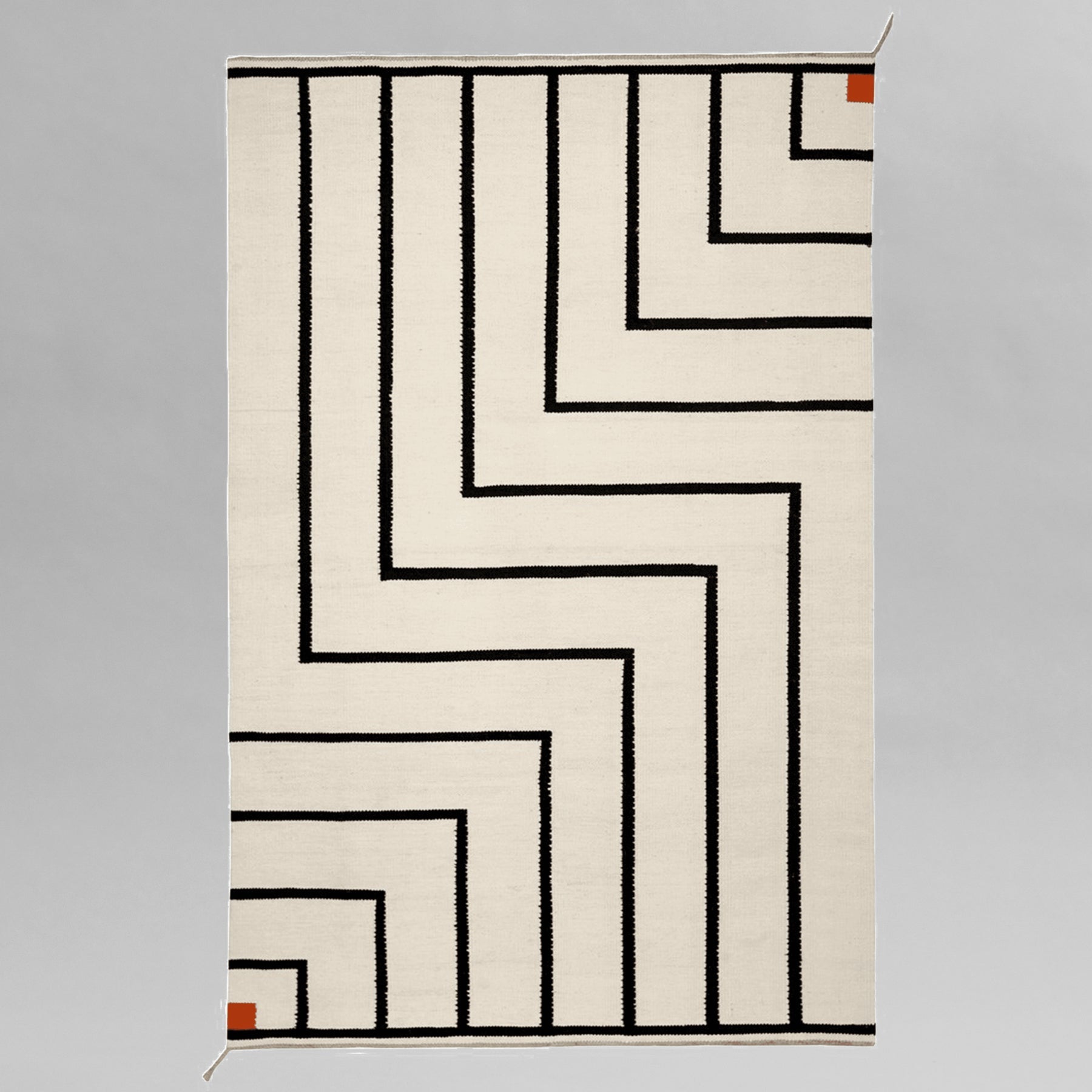 Vibeke Klint Rug VK-1 Off-White and Black