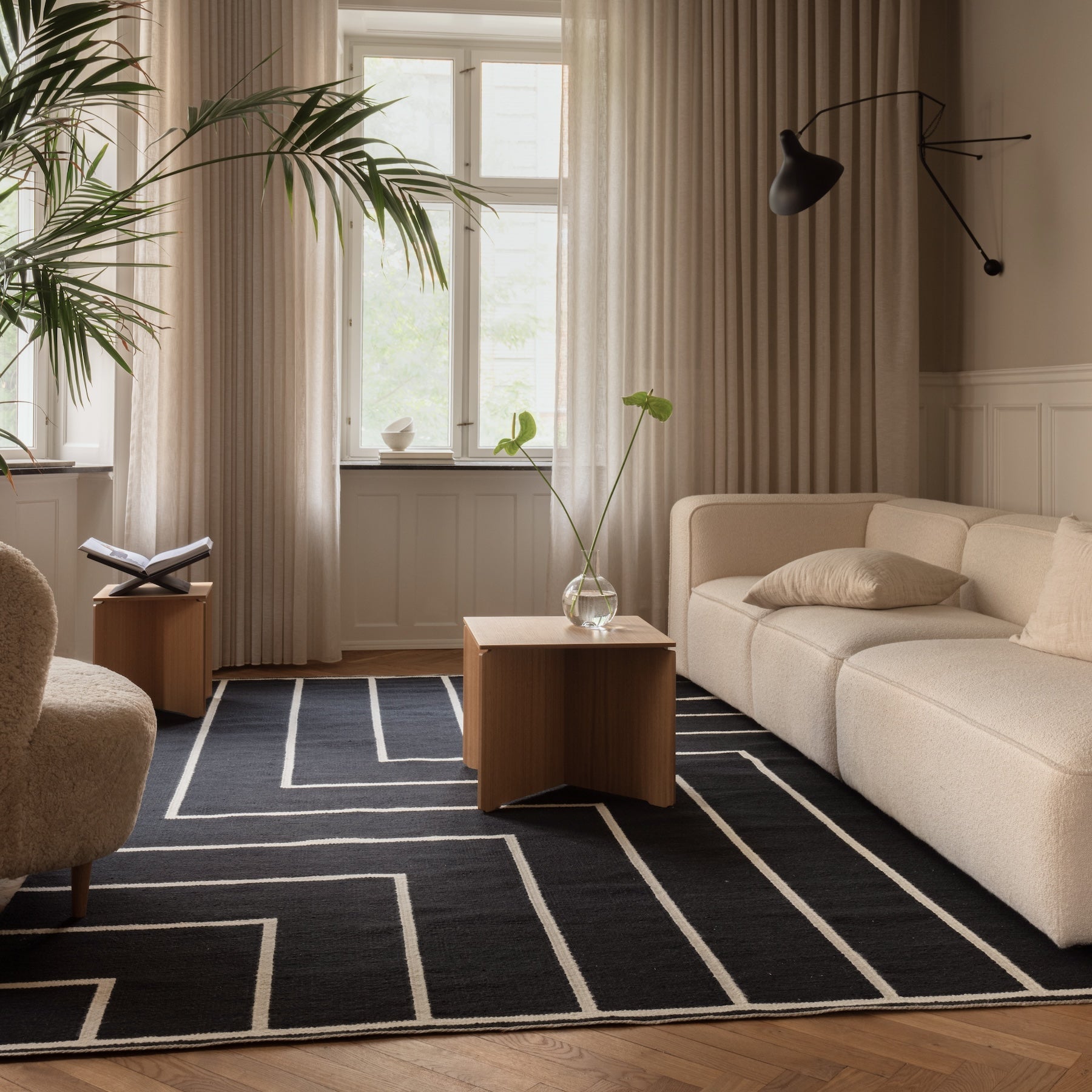 Vibeke Klint Rug VK-1, Black