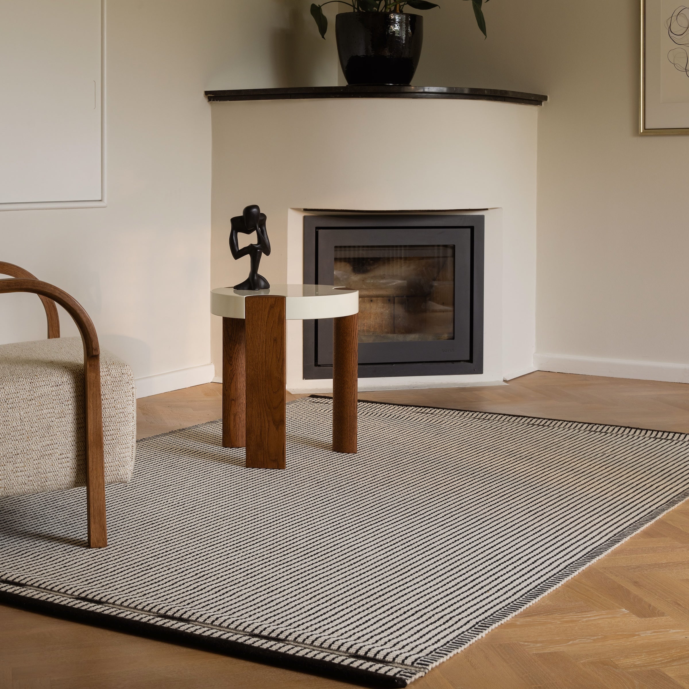 Vibeke Klint Rug VK-3, Off-White-Black