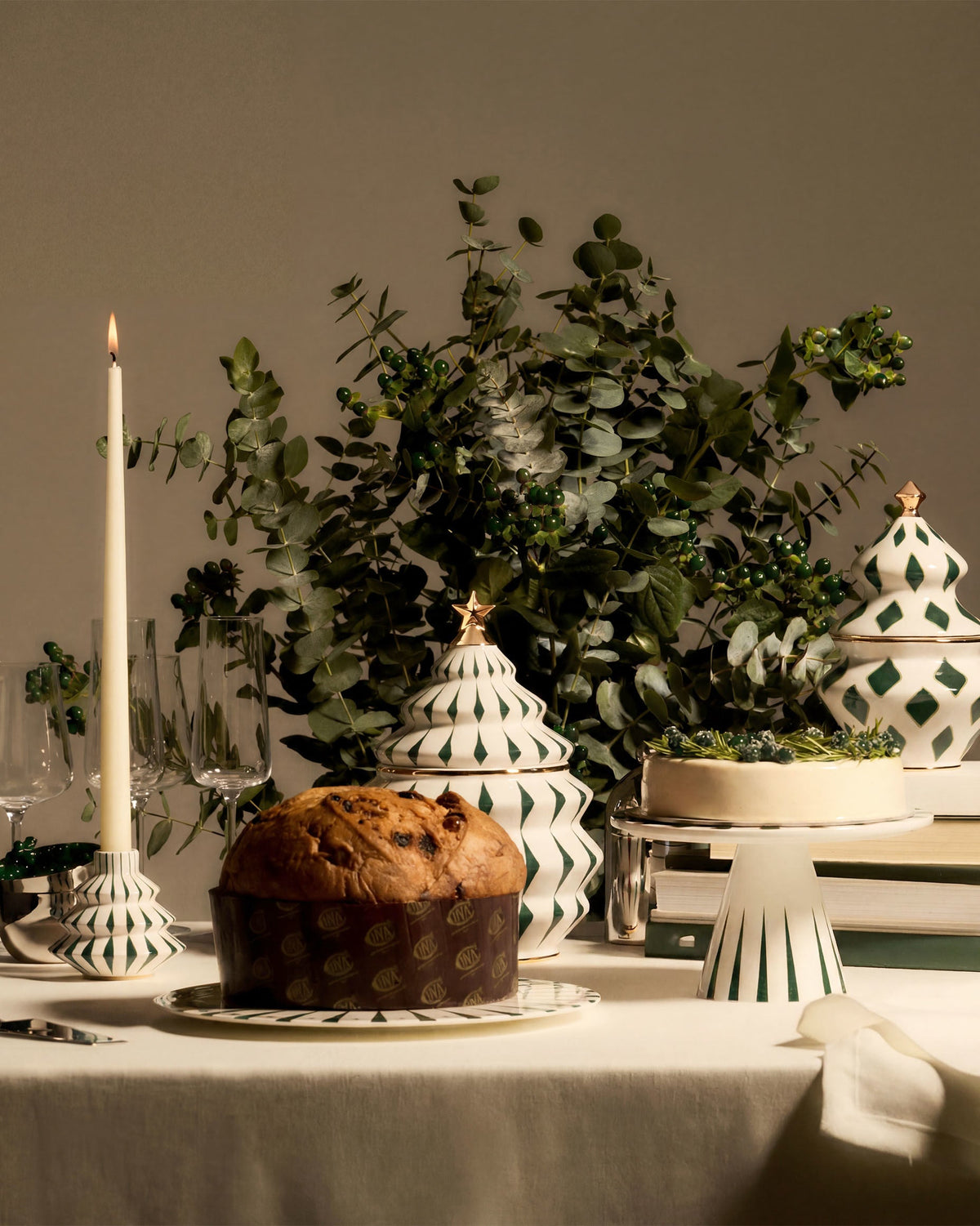 Alessi Delight Green Candlestick