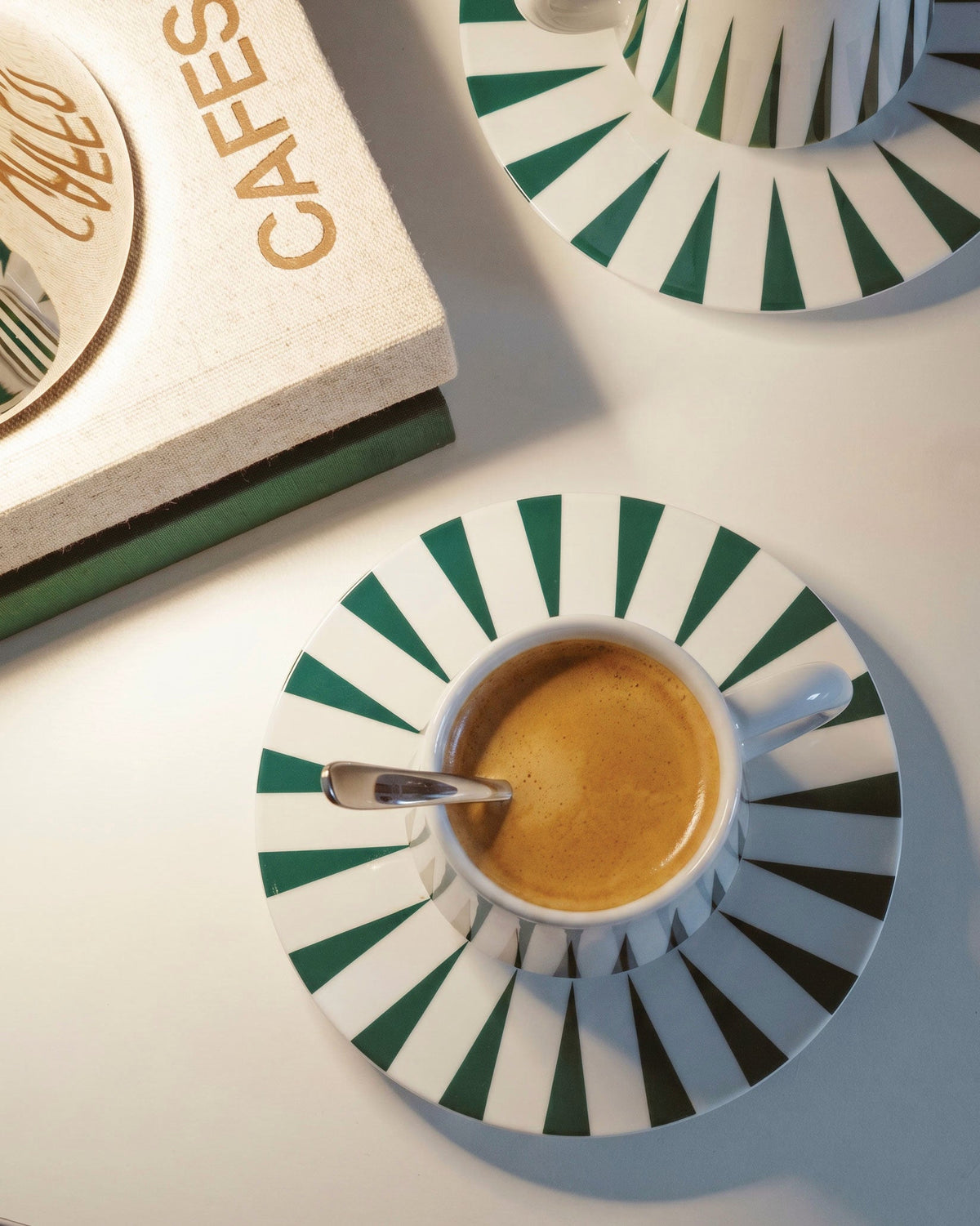 Alessi Delight Mocha Cups with Saucers Set of 2