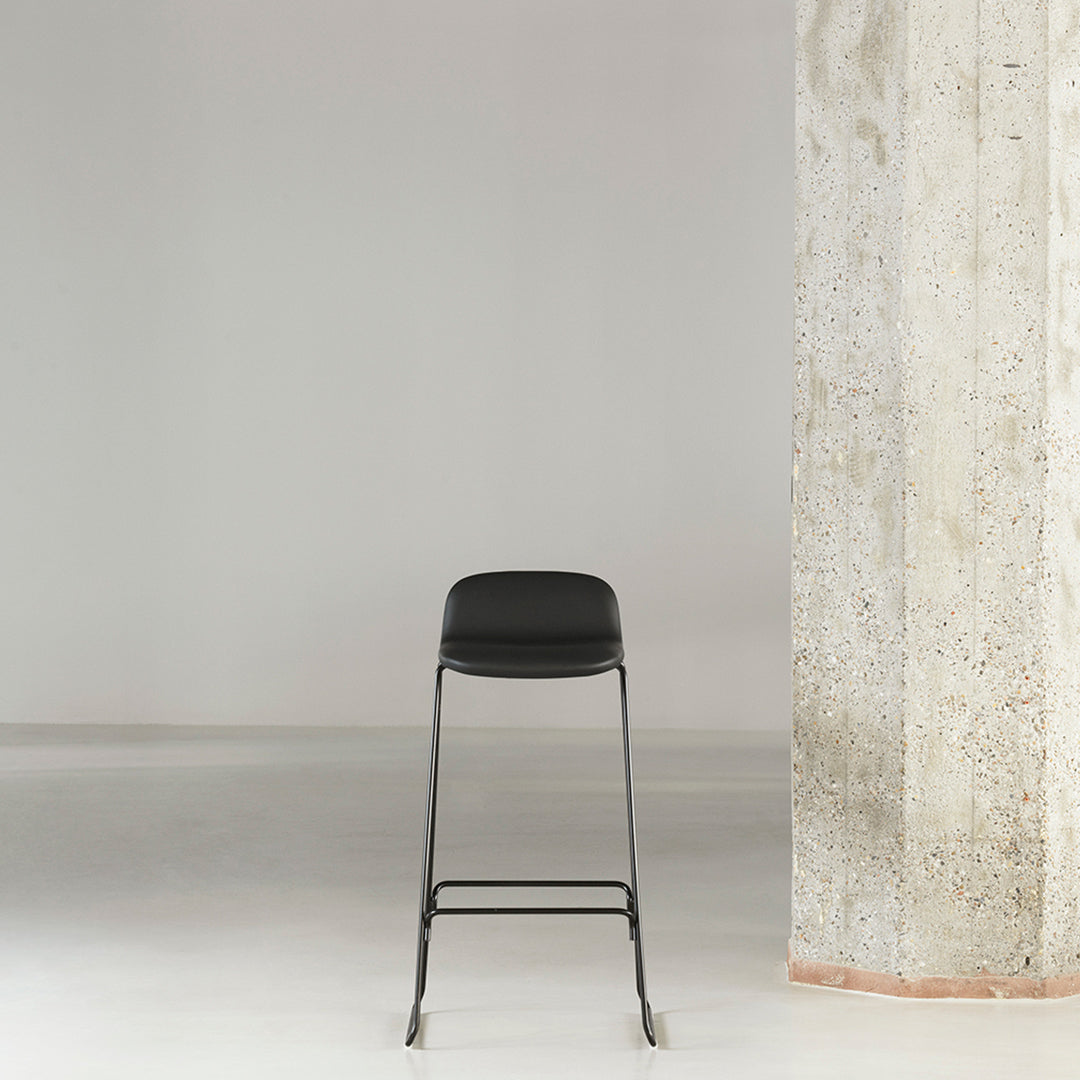 Normann Copenhagen Just Bar Stool w/ Back - Fully Upholstered
