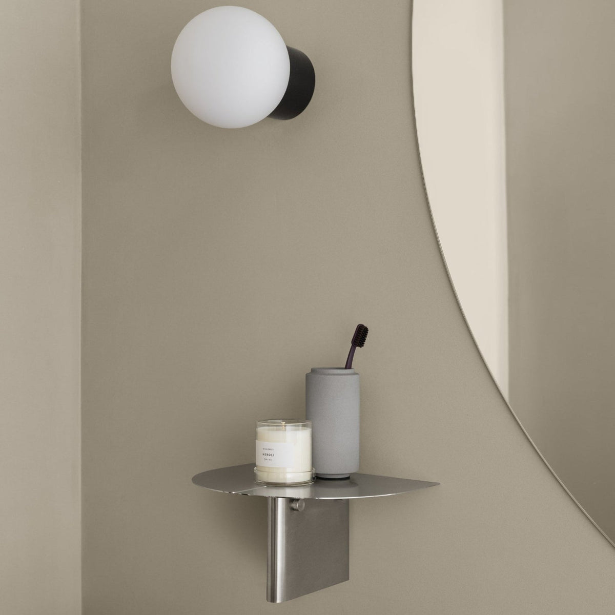 Blomus Oru Modern Wall Shelf - Stainless Steel - Japanese Inspired