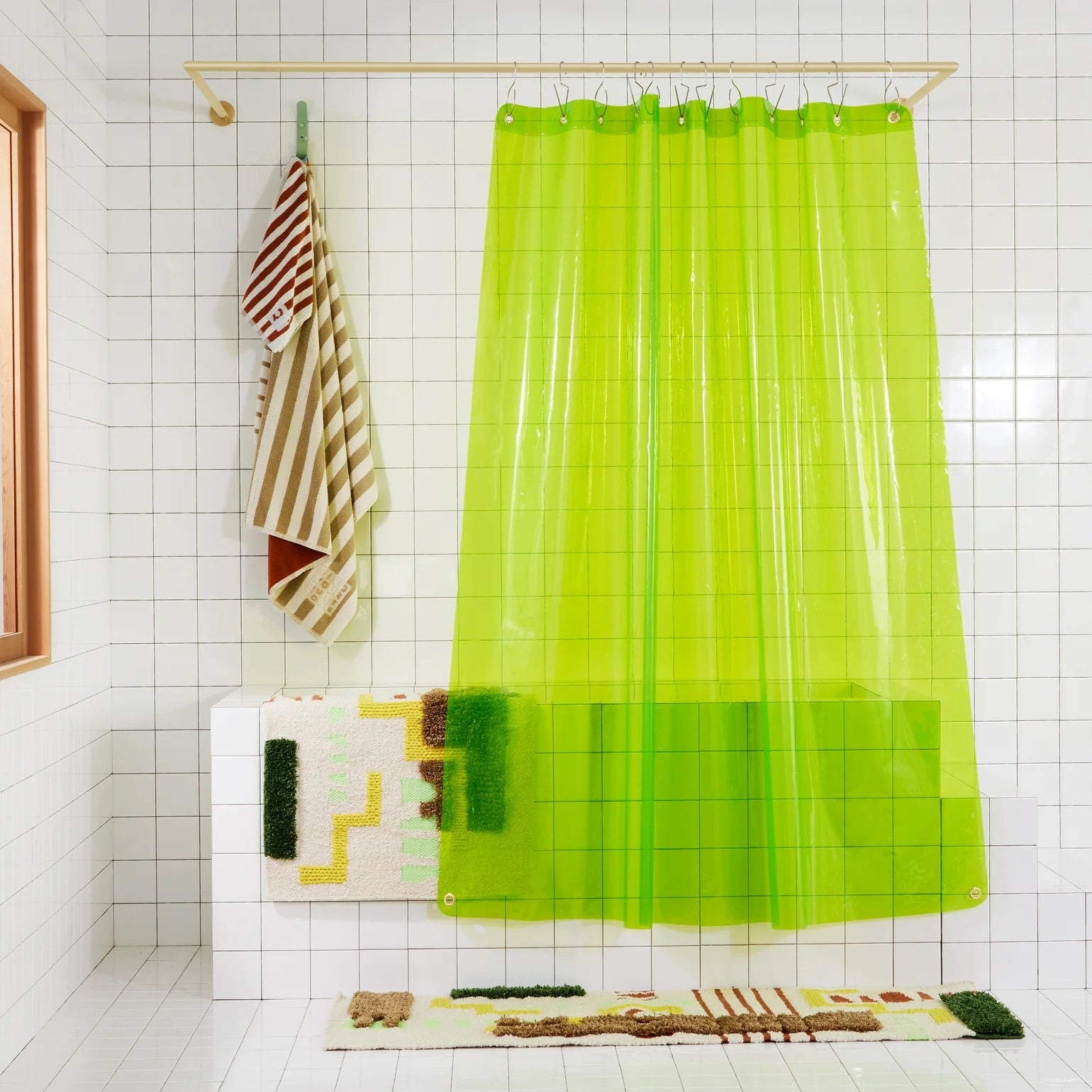 Quiet Town Shower Curtain - Sun Shower