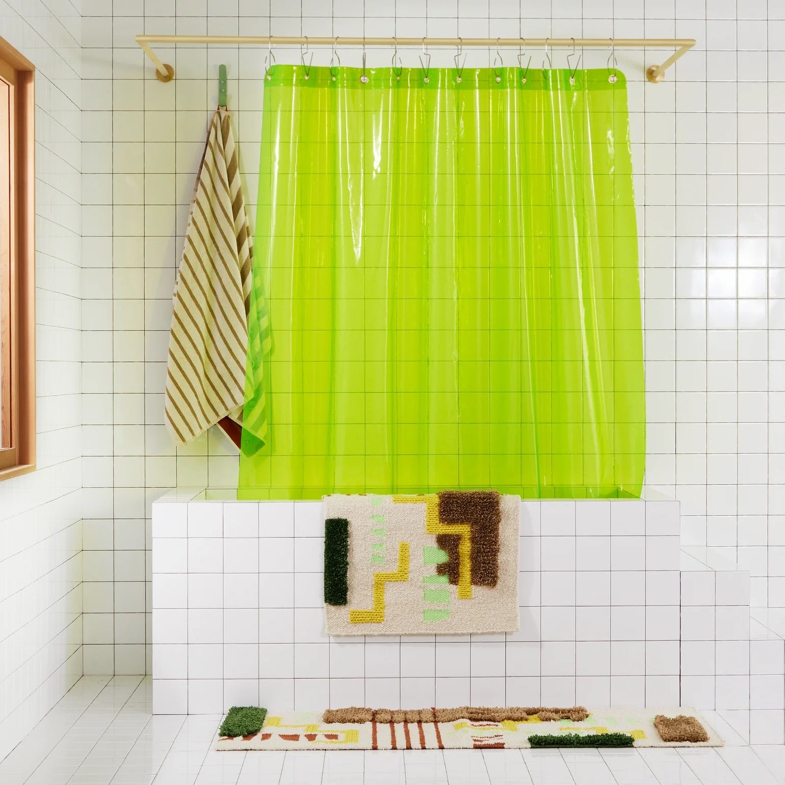 Quiet Town Shower Curtain - Sun Shower