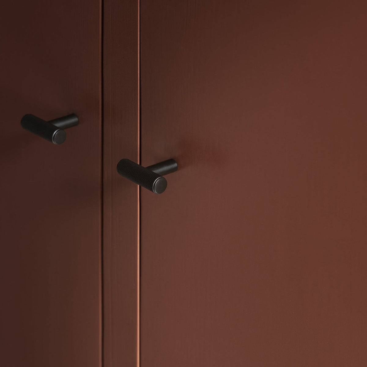 Blomus Rof Steel Wall Hook or Cabinet Knob - T-Shaped - Set of 2