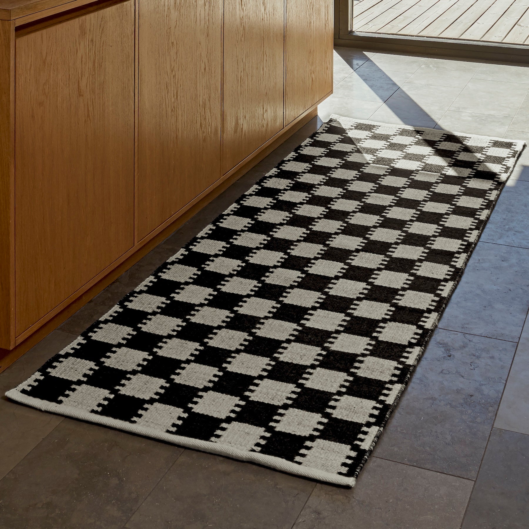 Vibeke Klint Rug VK-5, Black/Off-White, Runner