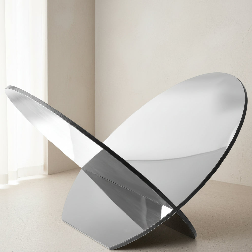 Gejst Silia Magazine Holder, Stainless Steel