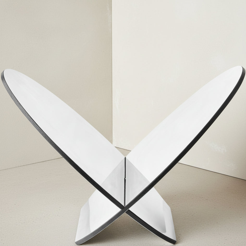 Gejst Silia Magazine Holder, Stainless Steel