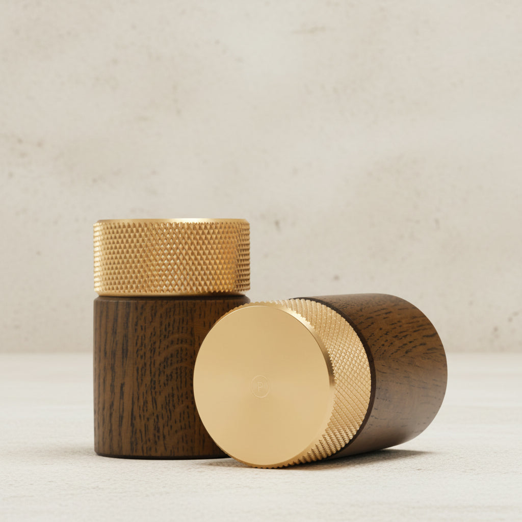 Gejst Sina salt & pepper mill set - dark ash/brass