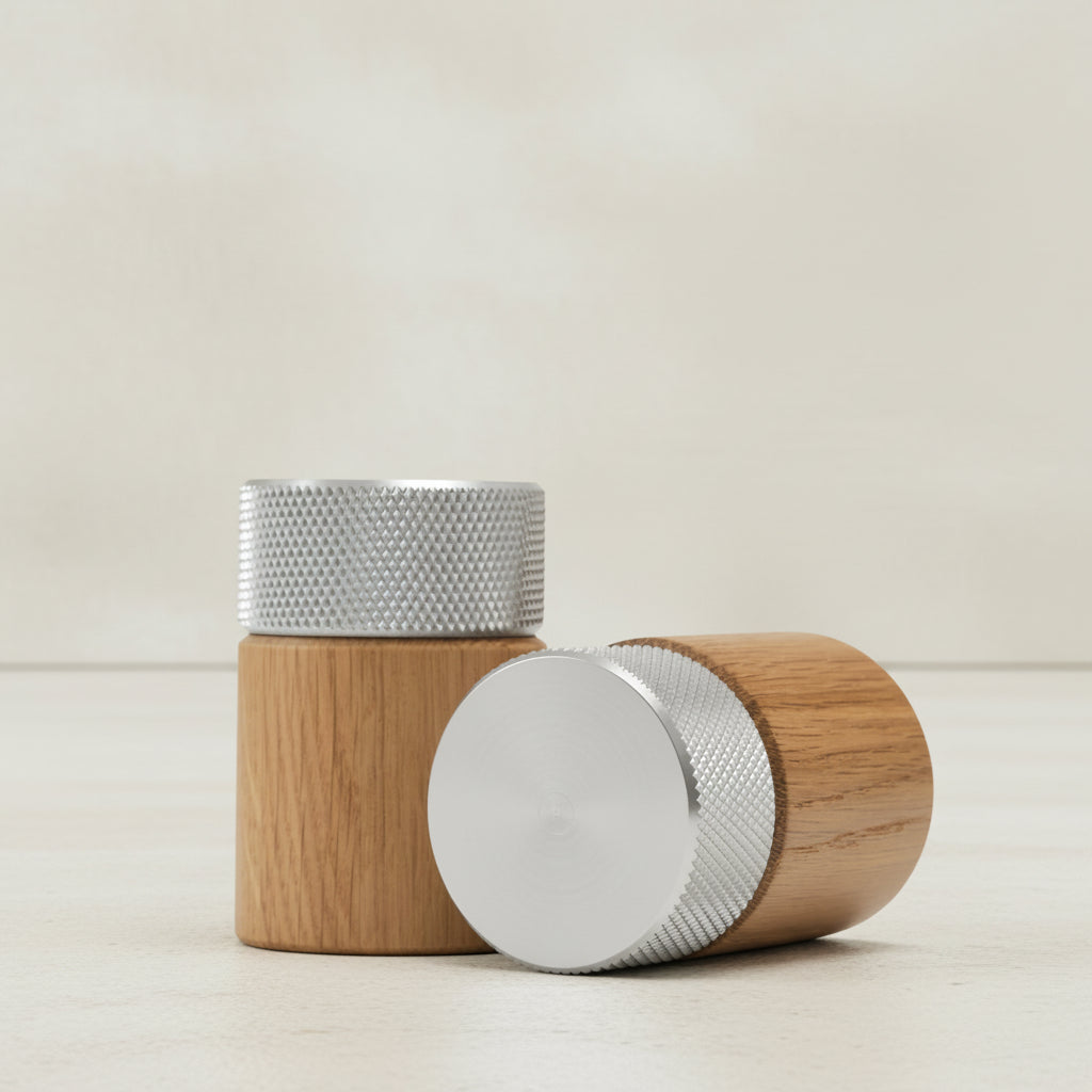 Gejst Sina salt & pepper mill set - oak/steel