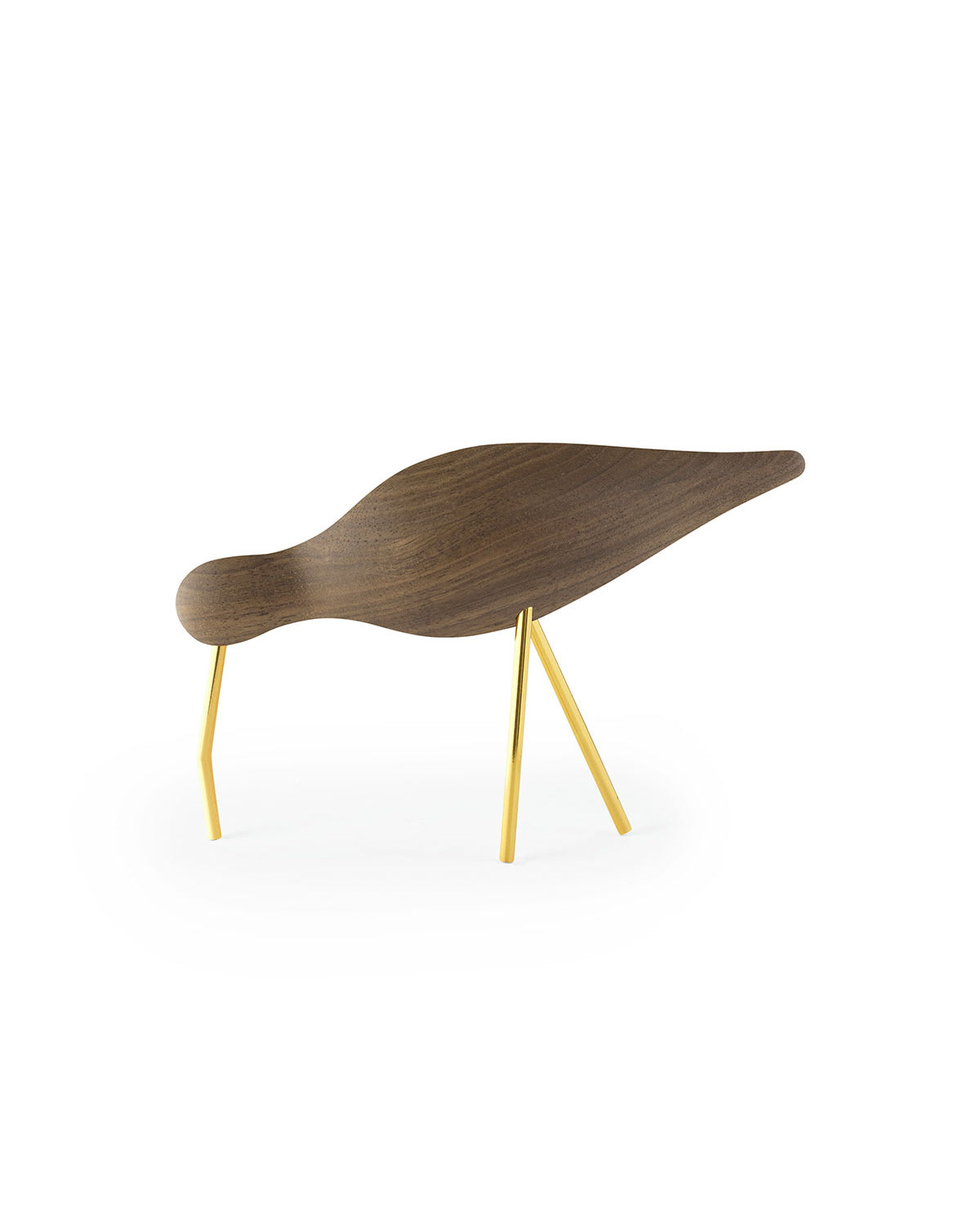 Normann Copenhagen Shorebird - Walnut with Brass Legs