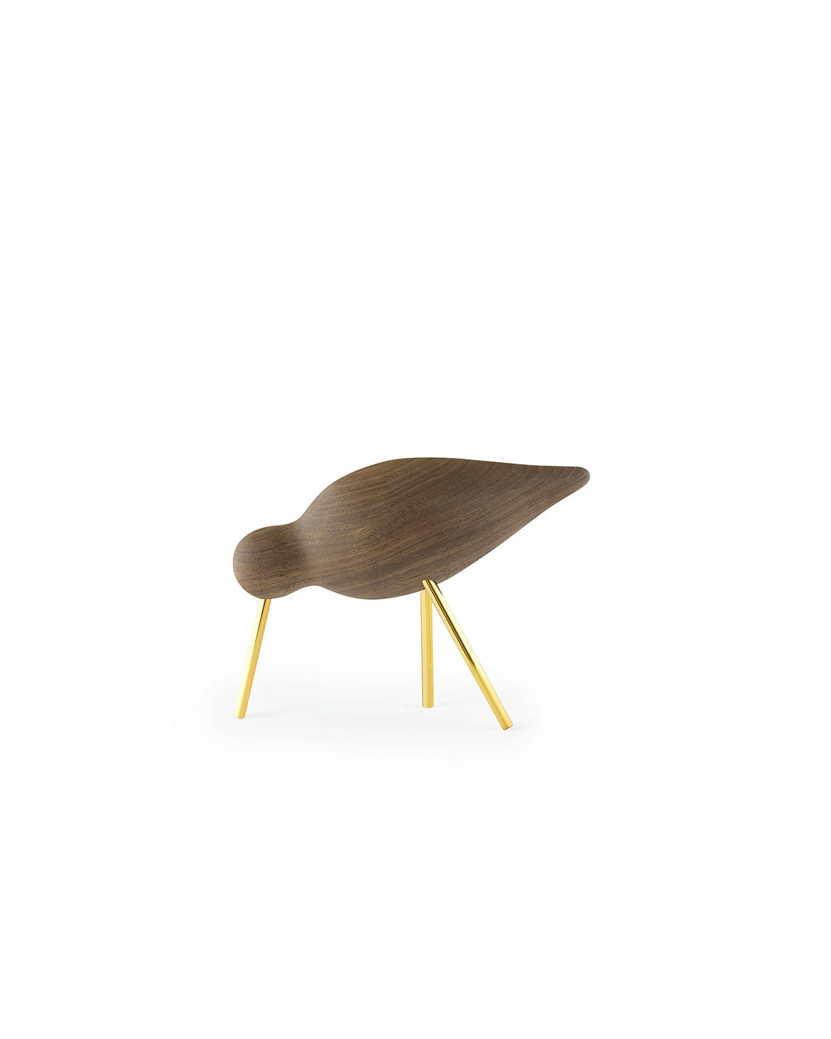 Normann Copenhagen Shorebird - Walnut with Brass Legs