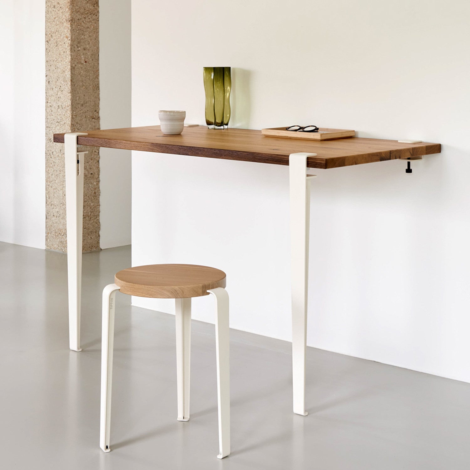 TIPTOE wall desk 120x60cm - reclaimed wood