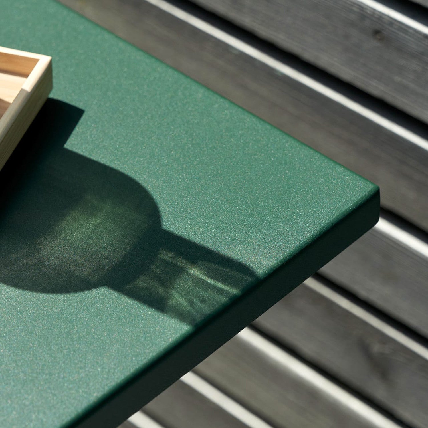 TIPTOE MOKA outdoor bistro table - powder-coated steel