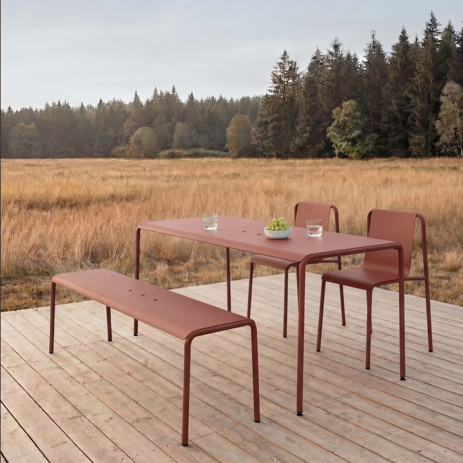 TIPTOE PANORAMA outdoor chair - powder-coated steel