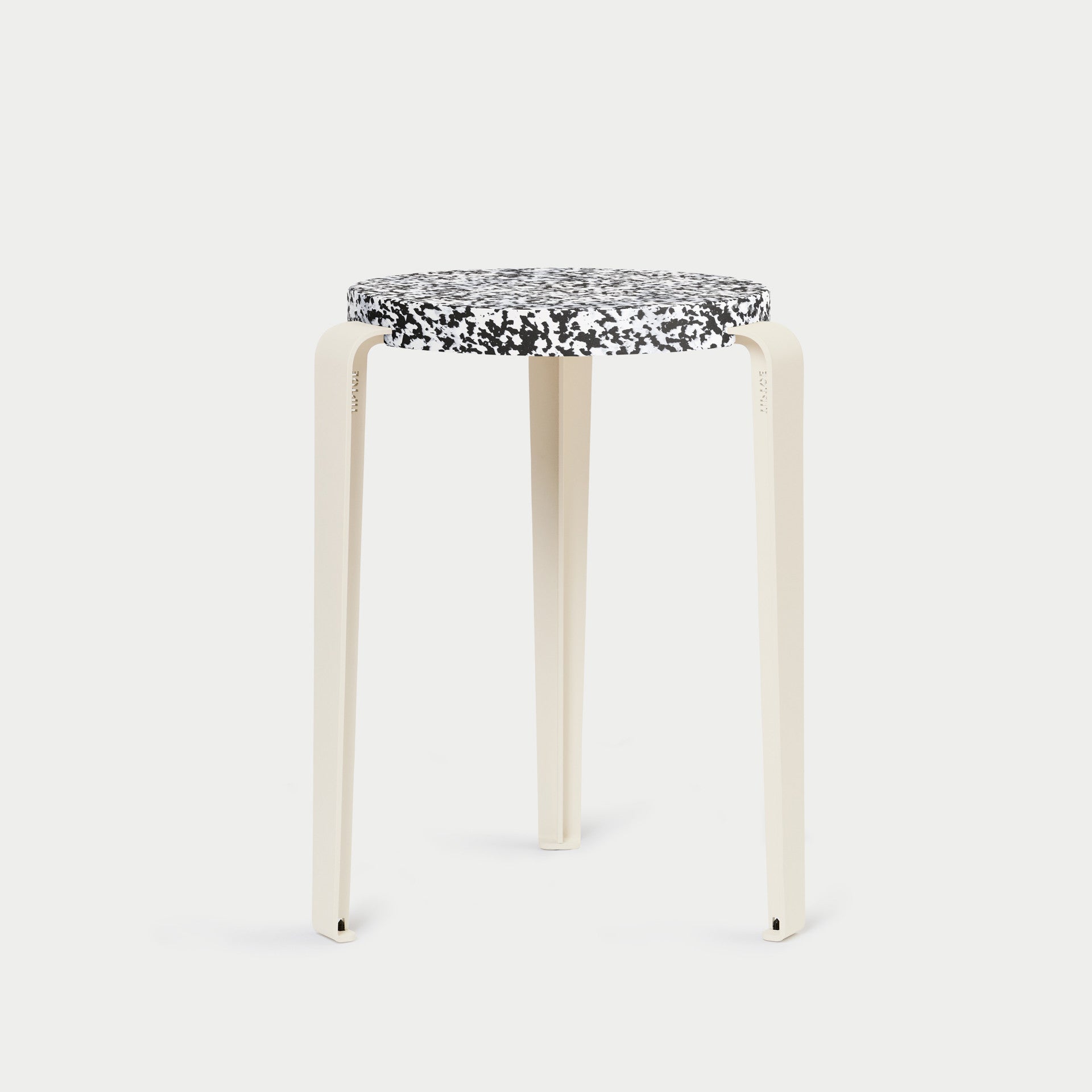 TIPTOE LOU stool - Macchiato recycled plastic