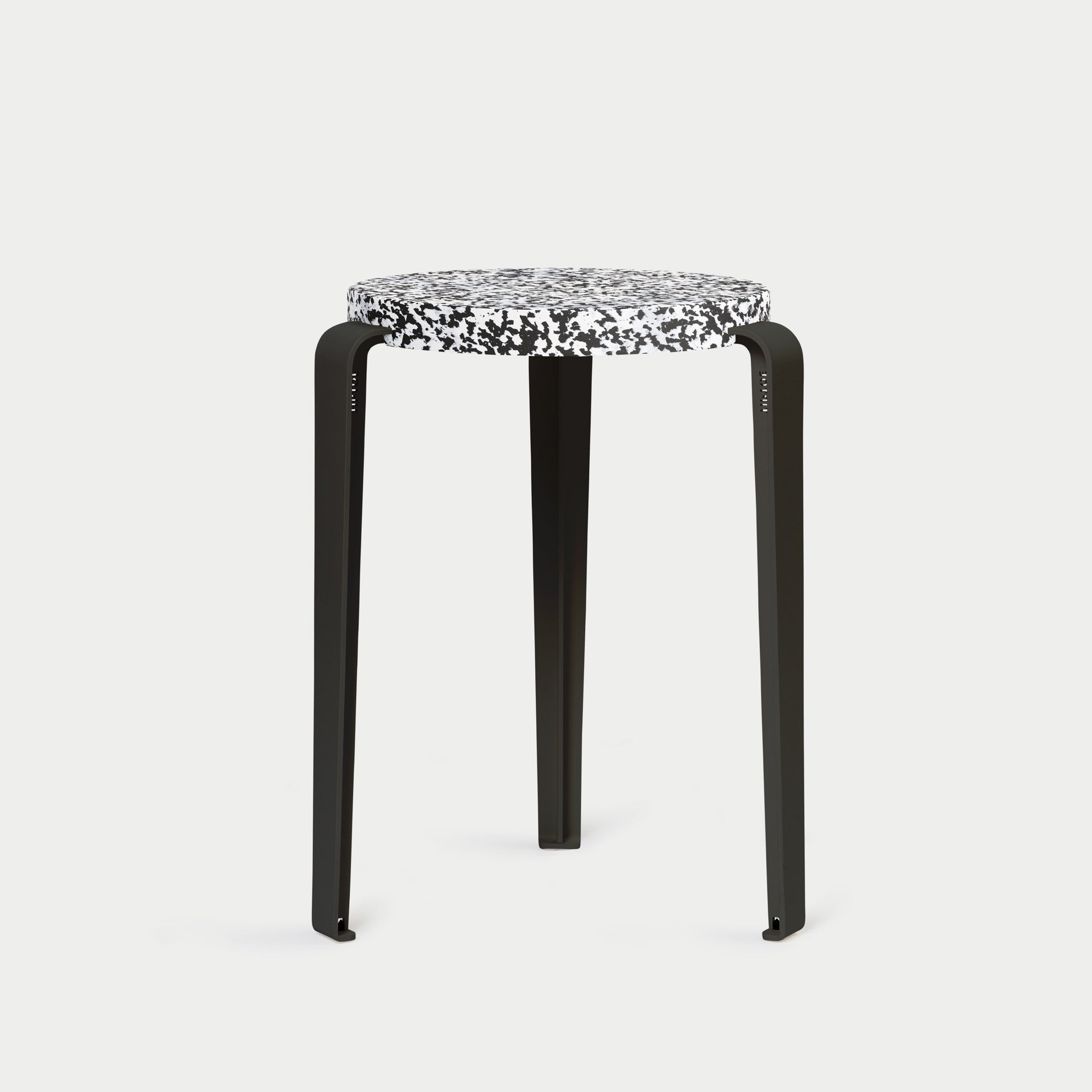 TIPTOE LOU stool - Macchiato recycled plastic