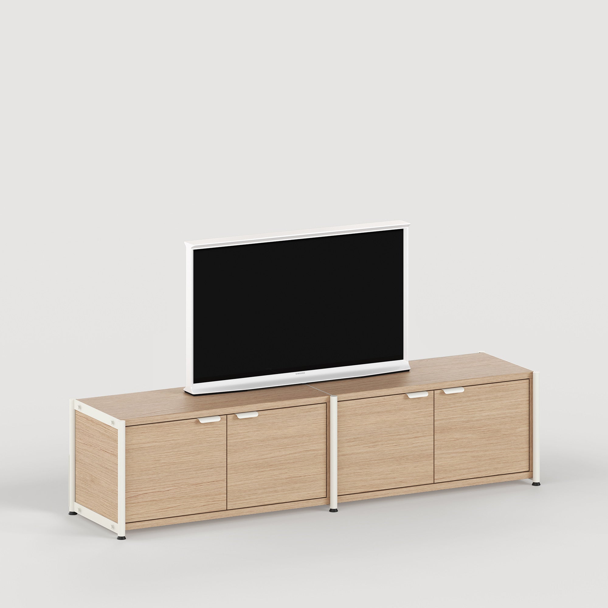 TIPTOE UNIT shelf - H40 to 50 x W164cm - eco-certified wood