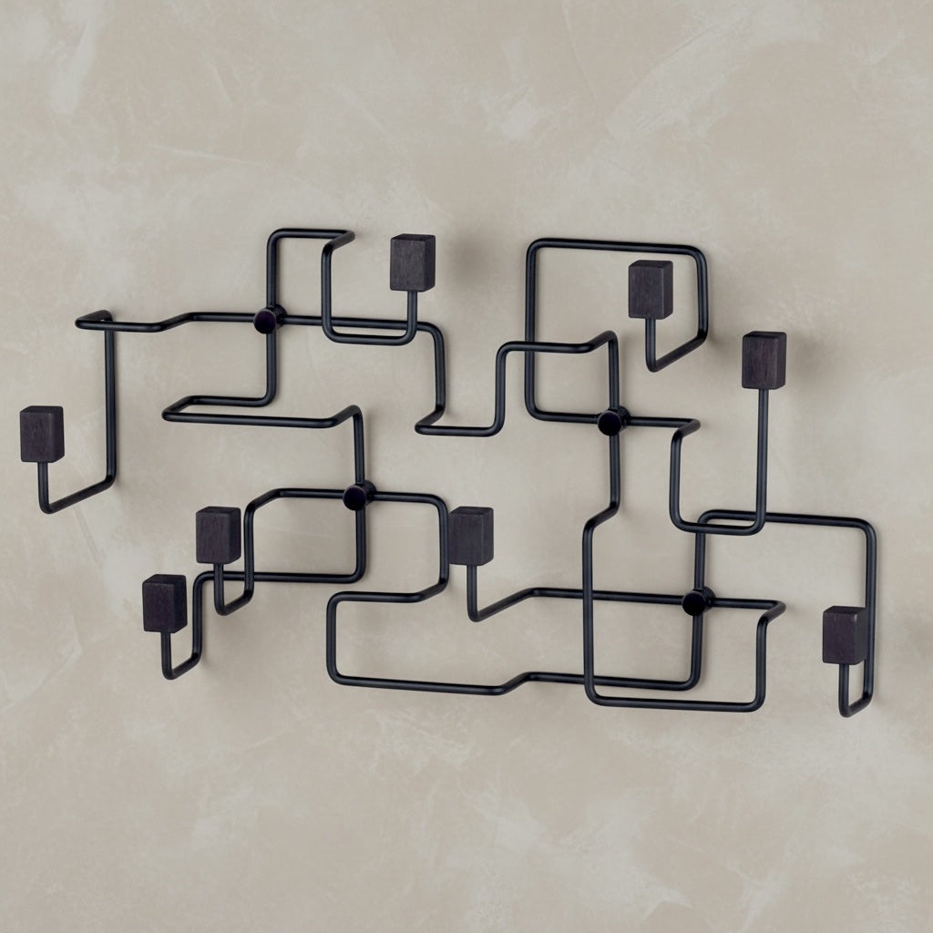Gejst Underground coat rack black oak/black