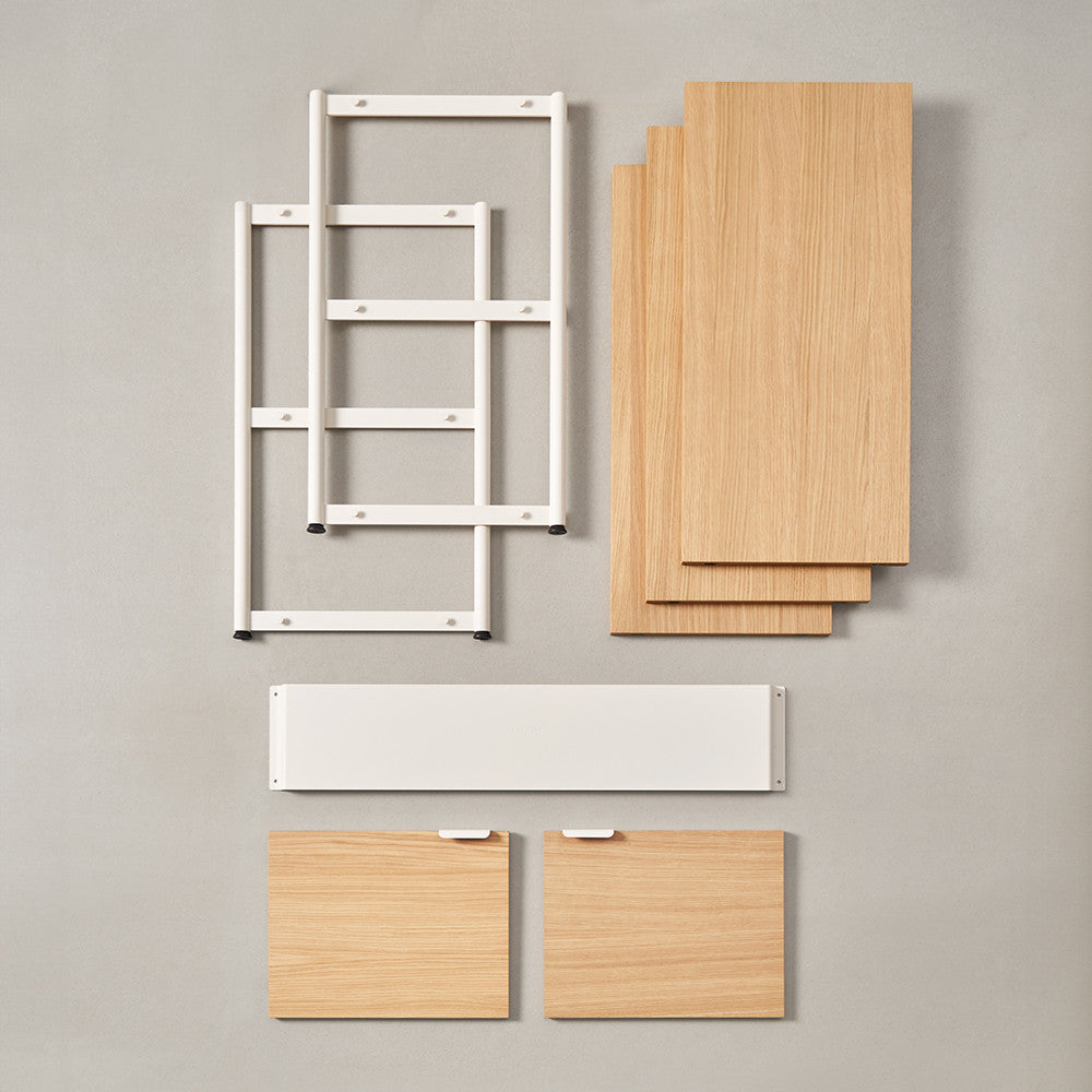 TIPTOE UNIT shelf - H110 x W164cm - eco-certified wood