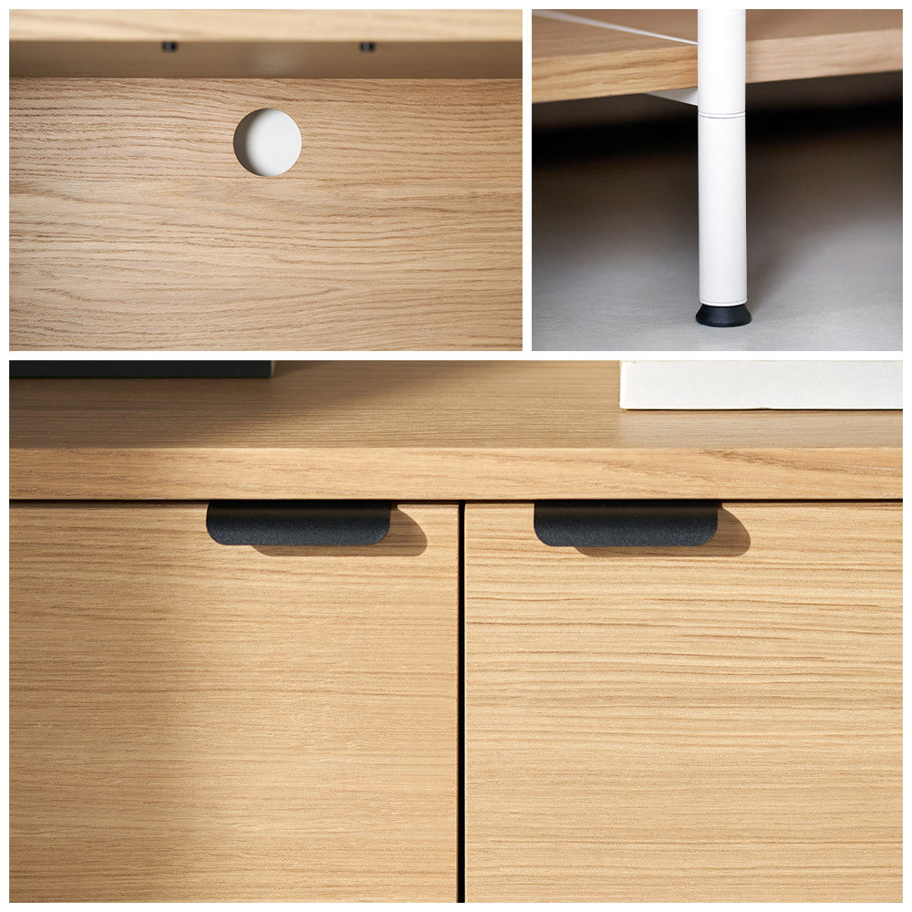 TIPTOE UNIT shelf - H75 to 85 x W84cm - eco-certified wood