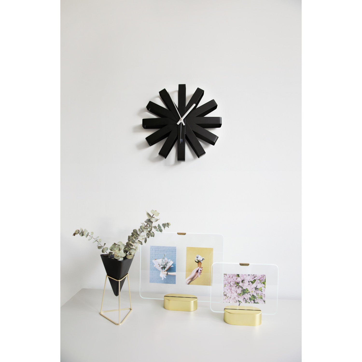Umbra Ribbon Wall Clock - Black