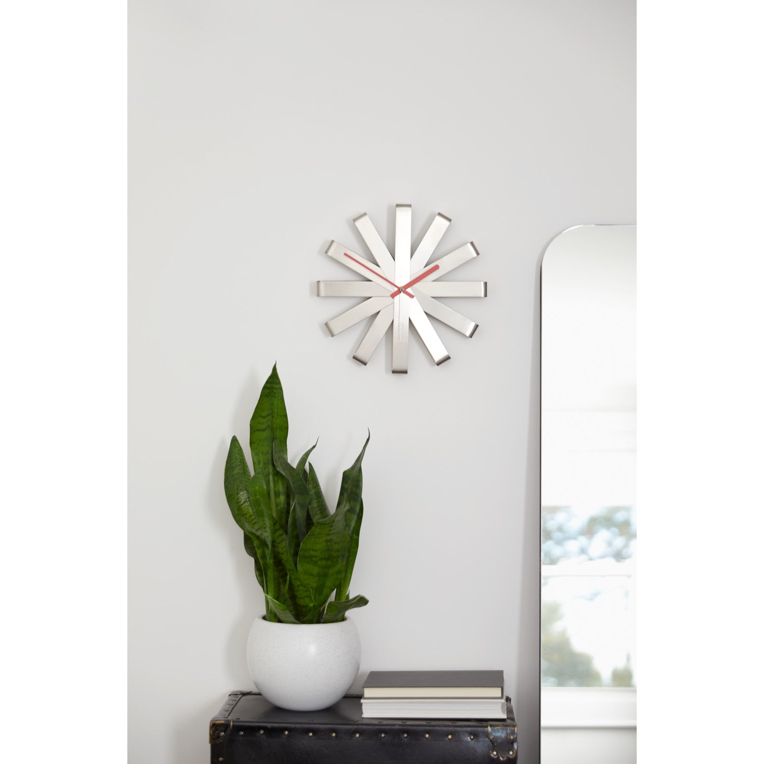 Umbra Ribbon Wall Clock - Stainless-Steel