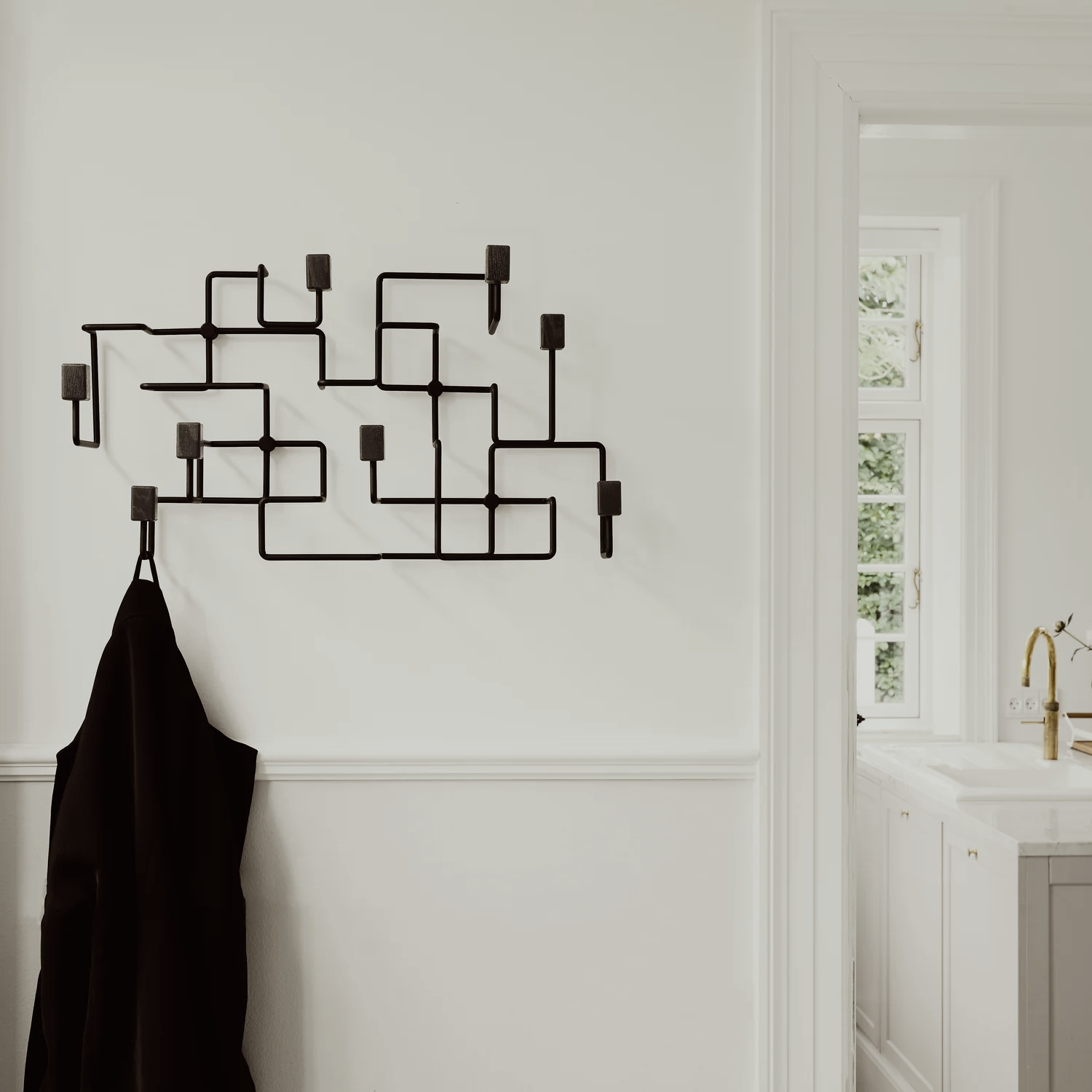 Gejst Underground coat rack black oak/black