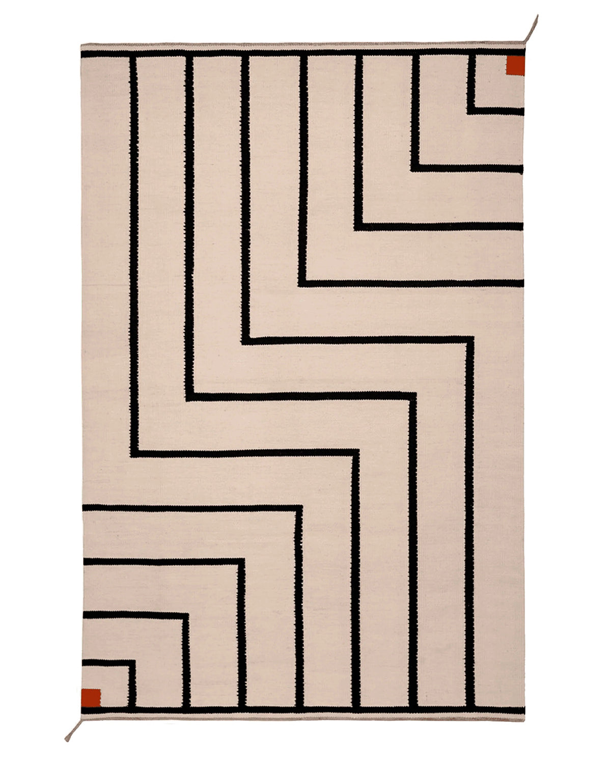 Vibeke Klint Rug VK-1 Off-White and Black