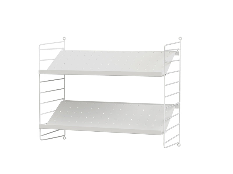 String Furniture Hallway Bundle H F in White shelves and white panels