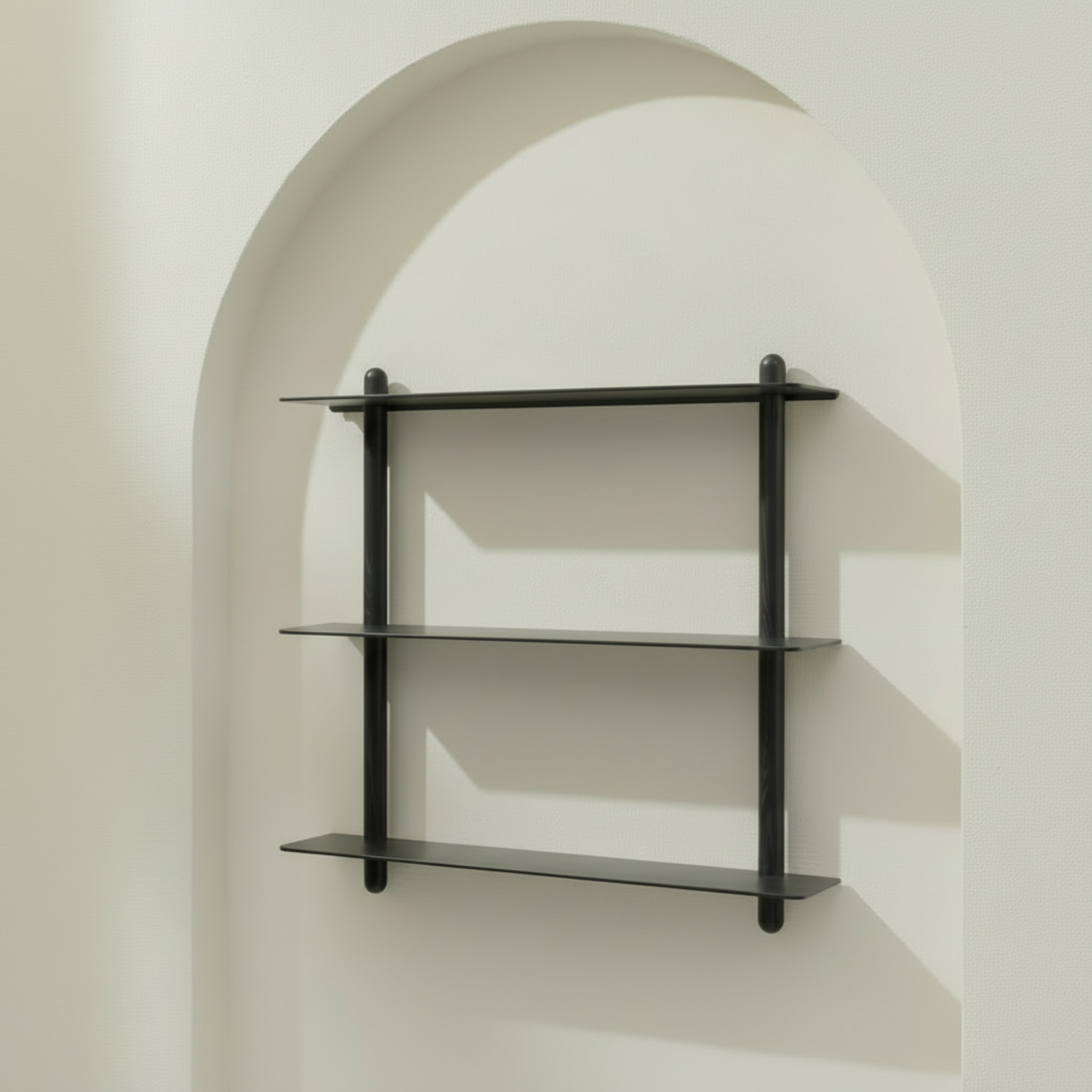 Gejst Nivo Shelf Large A - black ash/ black