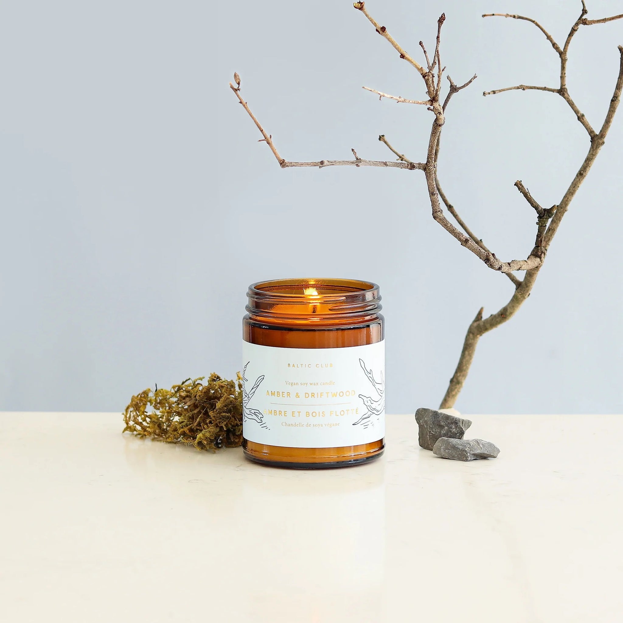 Baltic Club Amber & Driftwood Soy Candle