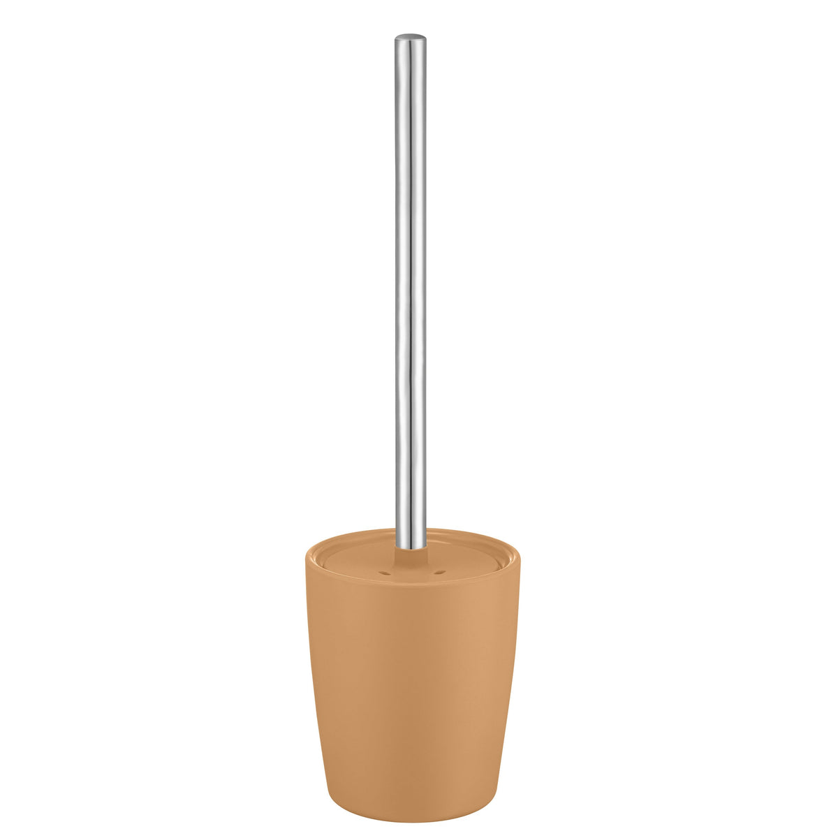 Blomus Ava Toilet Brush with Decorative Holder - Stainless Steel Handle - Spa Inspired - Tan