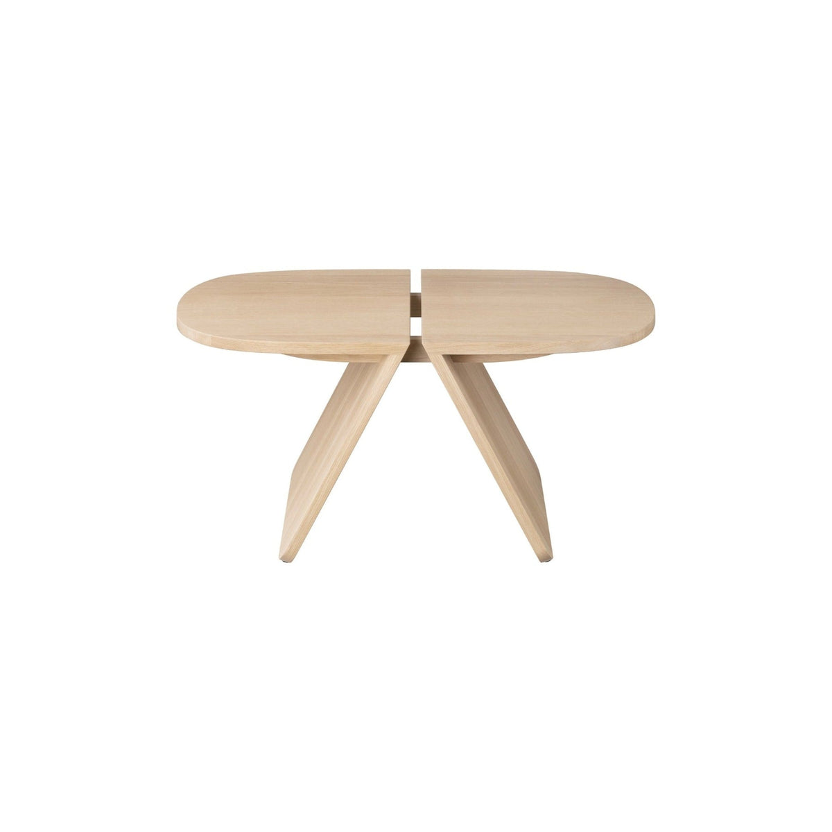 Blomus Avio Modern Solid Oak Coffee Table with Split Top Design - Scandinavian Minimalist Table