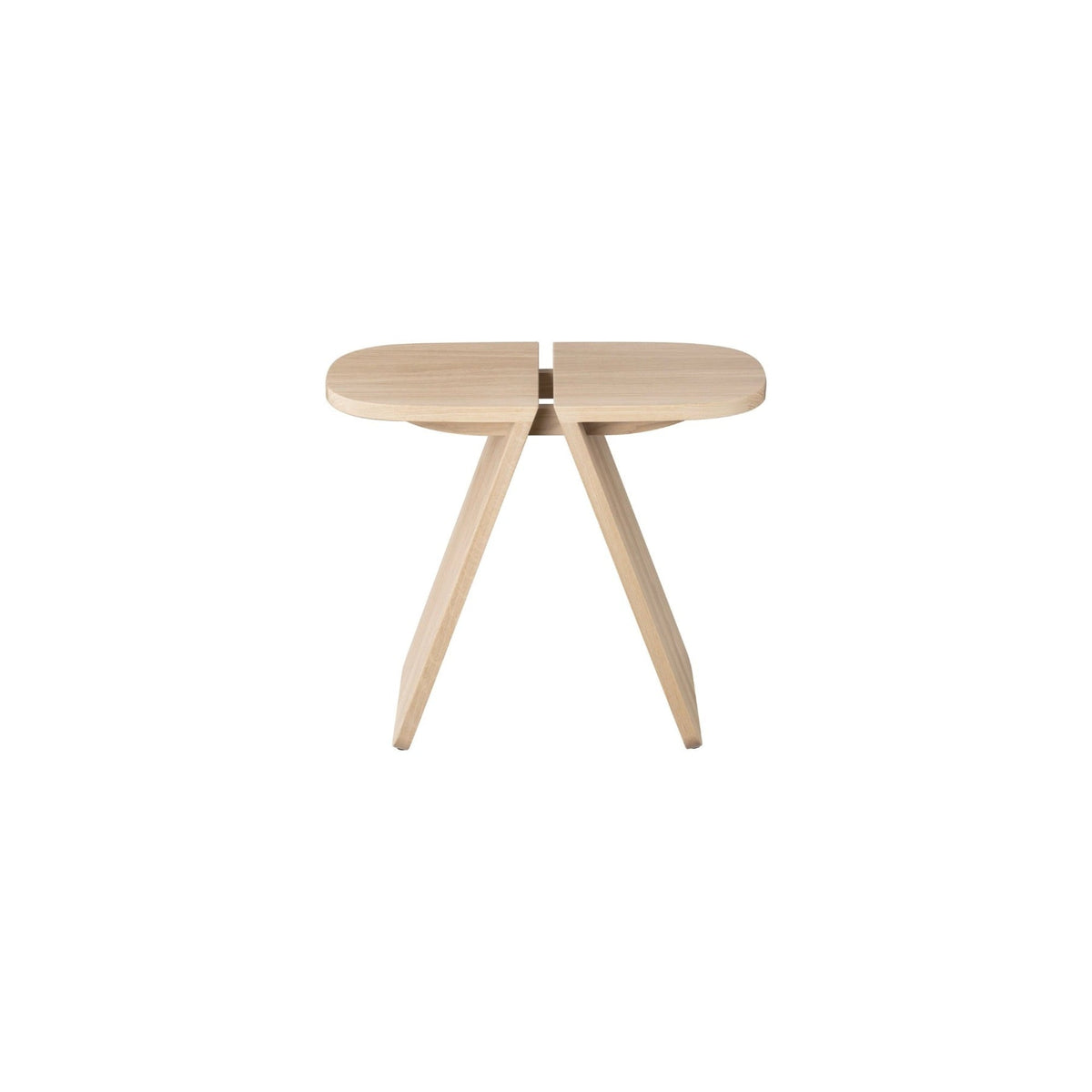 Blomus Avio Modern Solid Oak Side Table with Split Top Design - Scandinavian Minimalist Accent Table