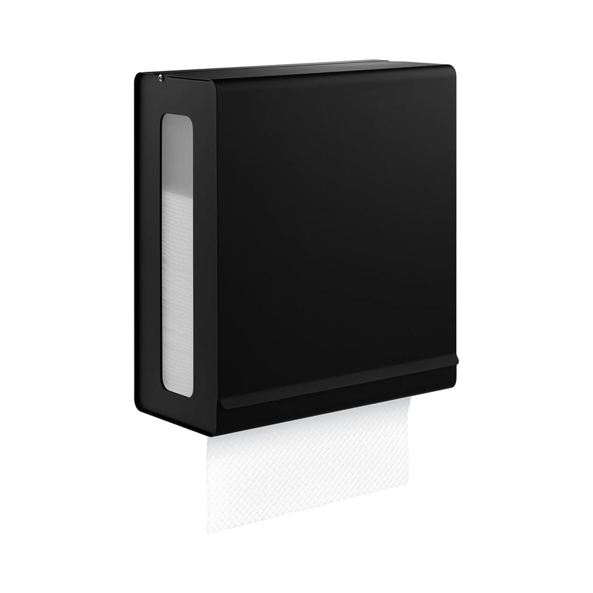 Blomus Nexio Stainless Steel Wall Mounted Commercial Paper Towel Dispenser - Black - C-Fold Towels