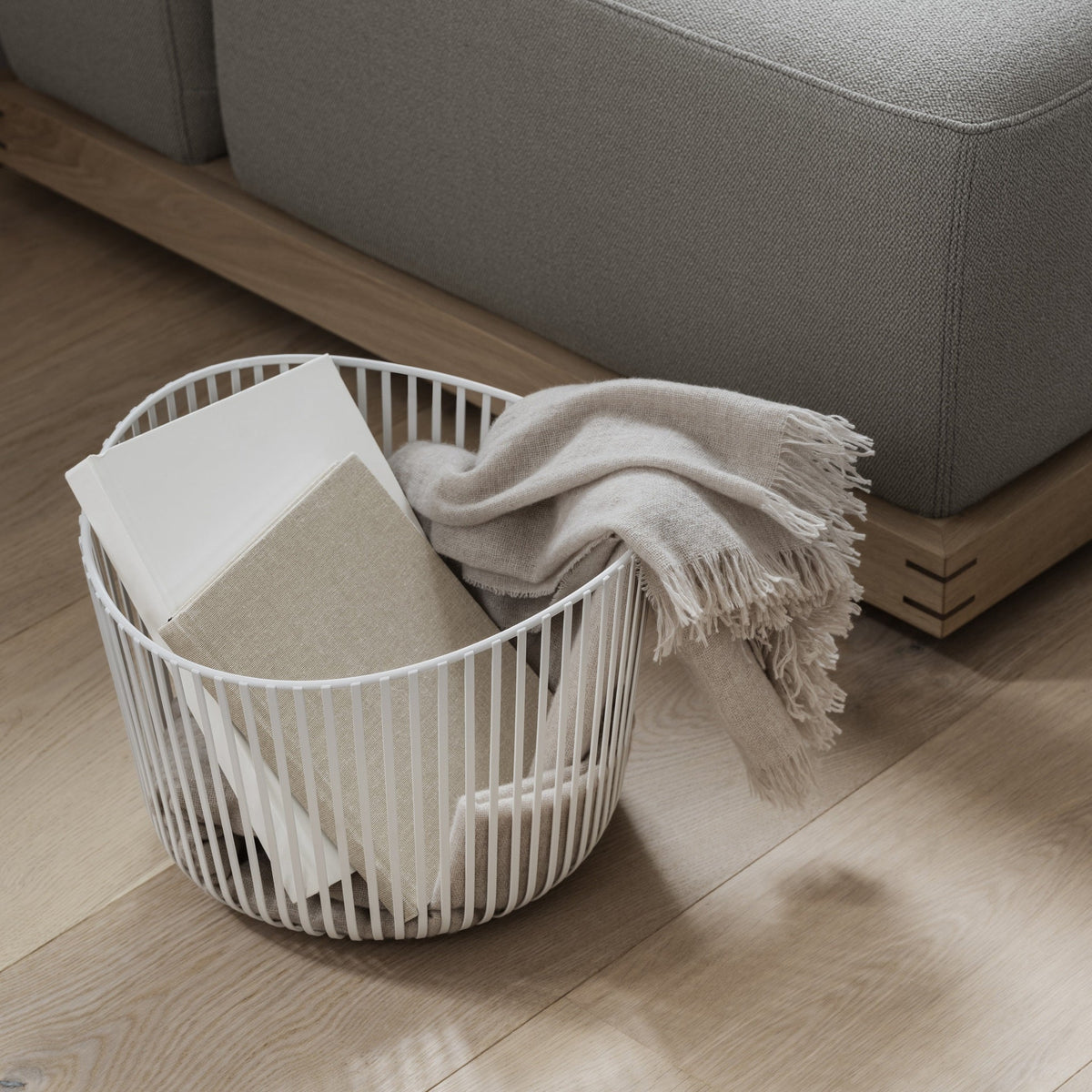 Blomus Modo Metal Storage Basket - Industrial Modern Décor