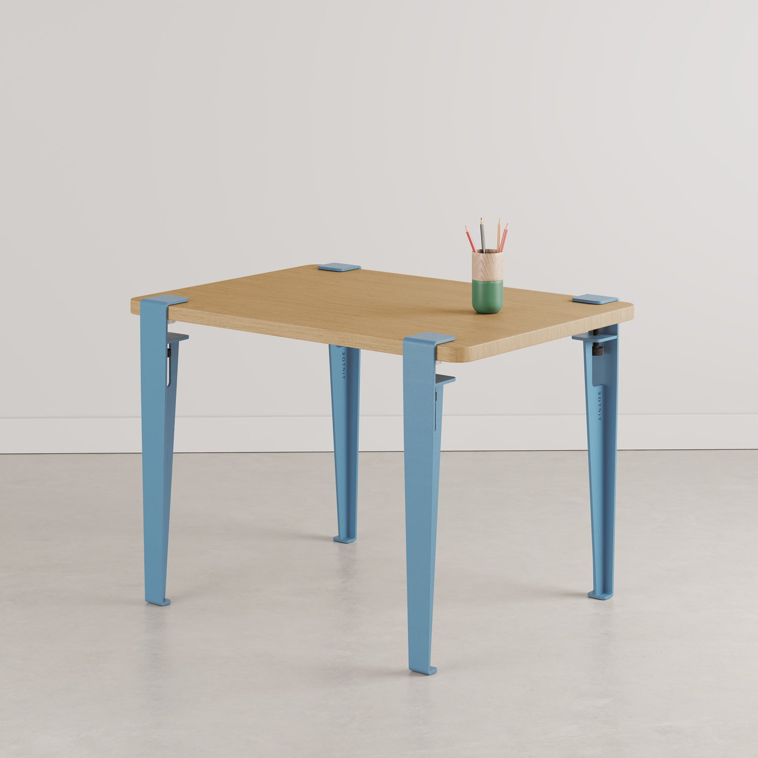 bureau kids chene bleu