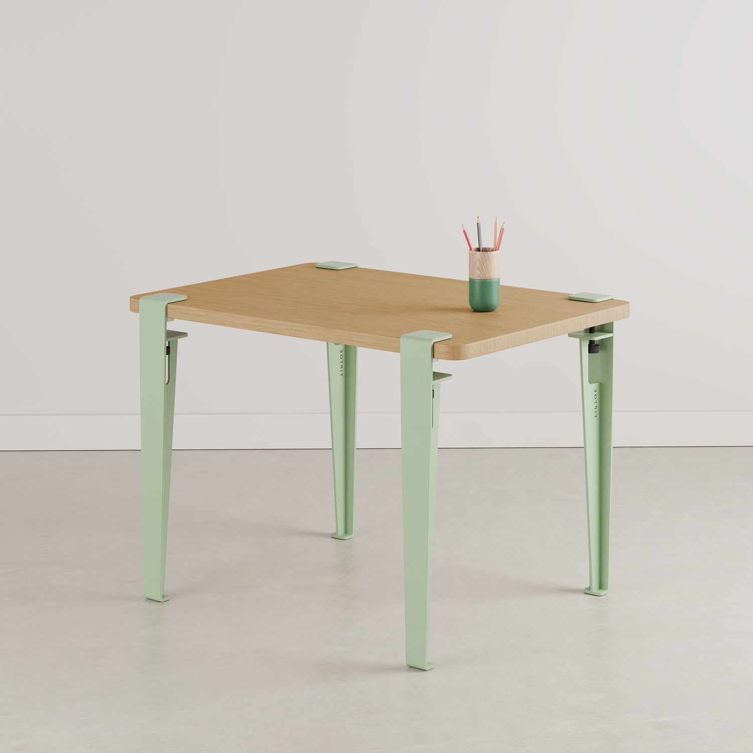 bureau kids chene vert