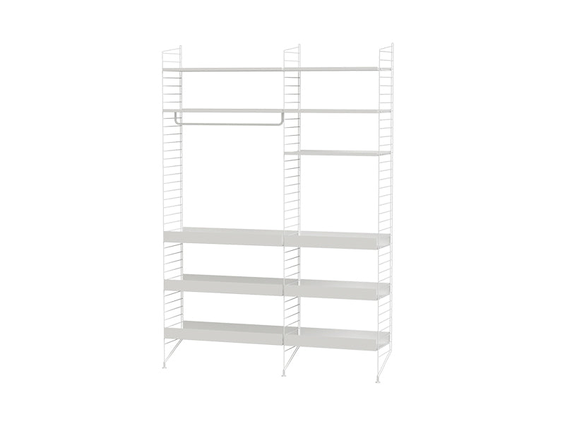 String Furniture Kitchen Bundle K F in White shelves and white panels