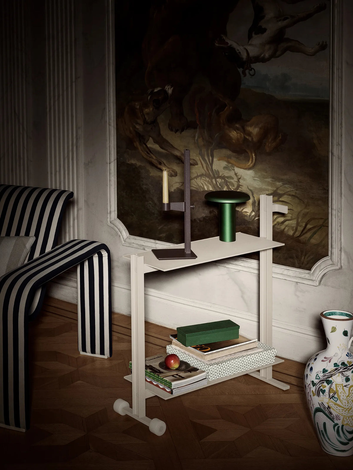 String Furniture Museum Trolley — styled room photograph; accessories not included